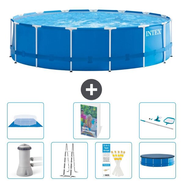 Piscina autoportante rettangolare - 457x122 cm - 6 pezzi - Modello S573