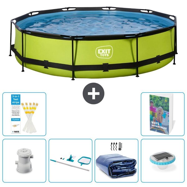 Piscina fuori terra "Rund" - 360x76 cm - 5 pezzi - Modello S305