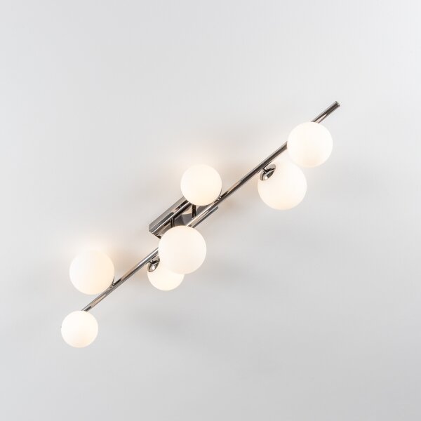 Brilagi - Lampadario a plafone LED MILLA 7xG9/3W/230V nero cromato/bianco