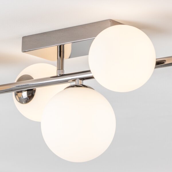 Brilagi - Lampadario a plafone LED MILLA 7xG9/3W/230V nero cromato/bianco