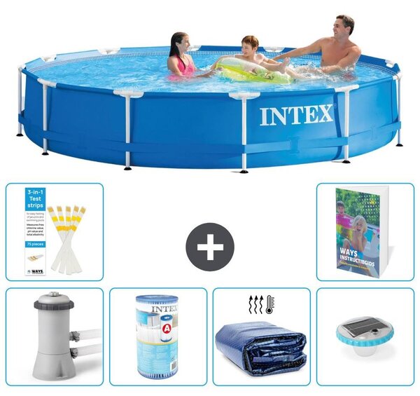 Piscina autoportante rettangolare - 366x76 cm - composta da 5 elementi - acciaio S275