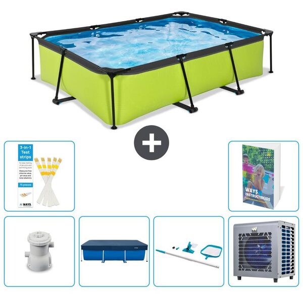 Piscina fuori terra rettangolare - 300x200x65 cm - 5 pezzi - Modello S283