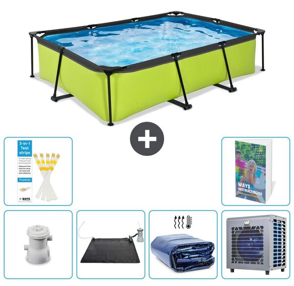 Piscina fuori terra rettangolare - 300x200x65 cm - 5 pezzi - Modello S216