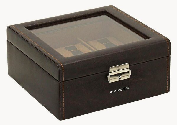 Cofanetto per orologi in similpelle Bond per 6 orologi