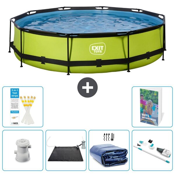 Piscina gonfiabile rettangolare - 360x76 cm - Set da 5 pezzi - Modello S252
