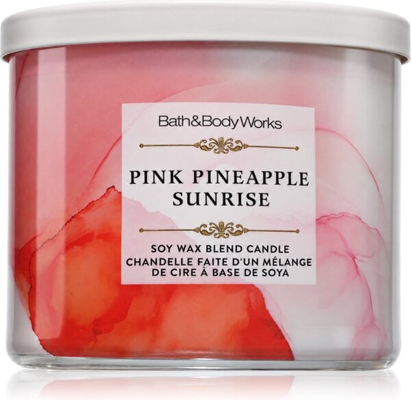 Bath & Body Works Pink Pineapple Sunrise candela profumata 411 g