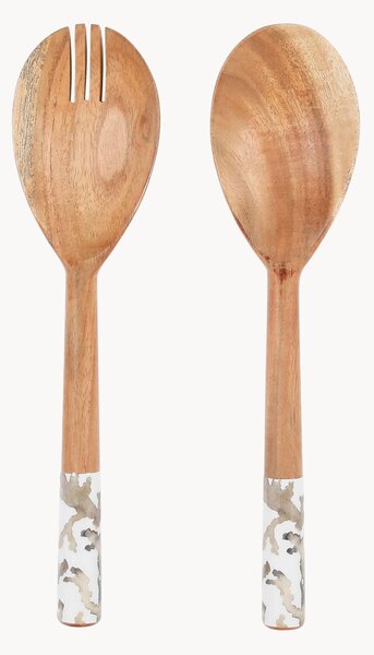 Set di 2 posate da insalata in legno di acacia Estran