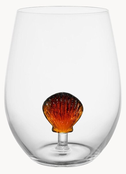 Set di 6 bicchieri in vetro borosilicato Scallop Mer