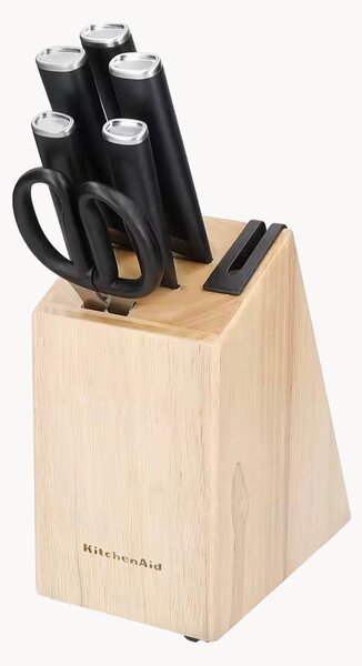 Set ceppo con coltelli e forbice Gourmet 7 pz