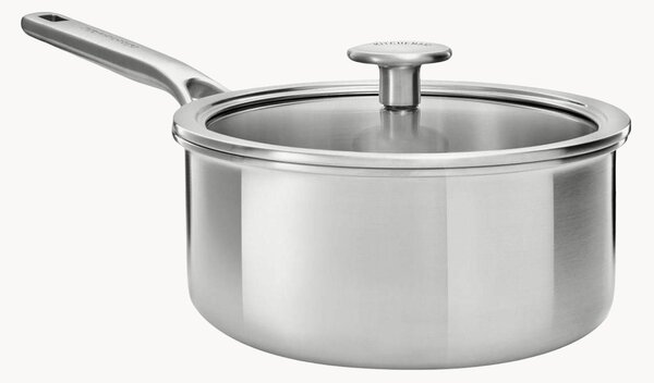 Pentola in acciaio inossidabile con coperchio Tri-Ply, varie misure