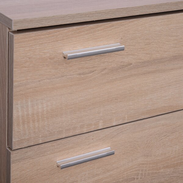 Homcom Set 3 Pezzi Scarpiera Appendiabiti e Specchiera per Ingresso, Mobile Ingresso in Legno|Aosom