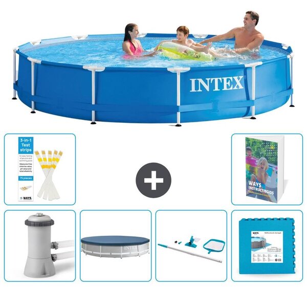Piscina autoportante rettangolare - 366x76 cm - 5 pezzi - Modello S191