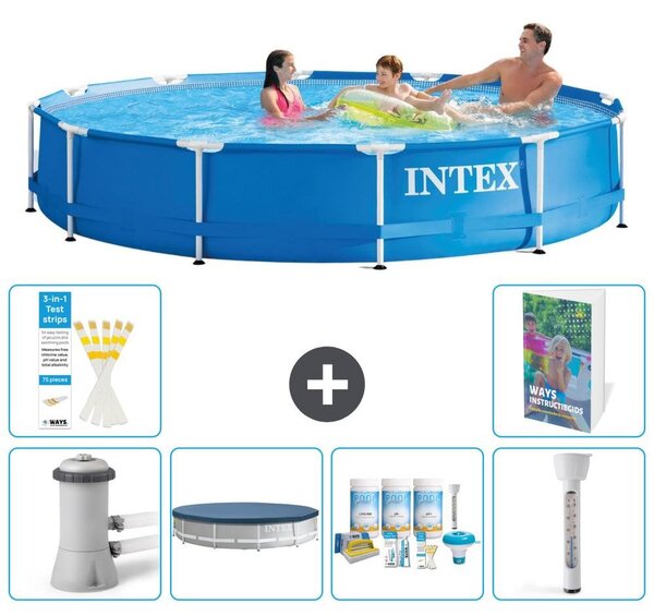 Piscina autoportante rettangolare - 366x76 cm - 5 pezzi - Modello S226