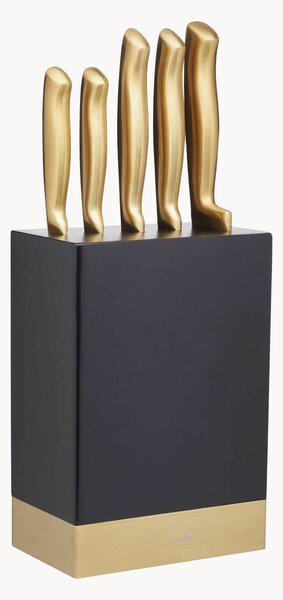 Set di 6 coltelli con ceppo Golden