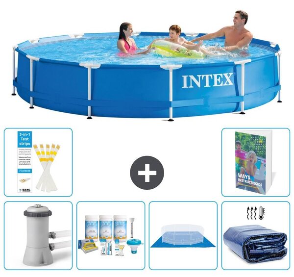 Piscina fuori terra a struttura - 366x76 cm - 5 pezzi - Modello S289