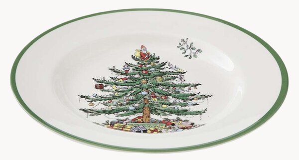 Set di 4 piatti piani Christmas Tree