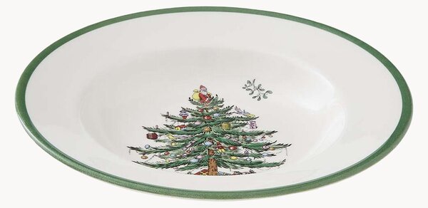 Set di 4 piatti fondi Christmas Tree