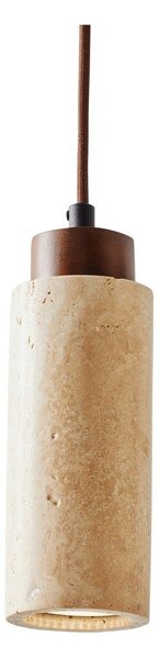 Lampadario beige con paralume in pietra ø 6,5 cm Selma – Opviq lights