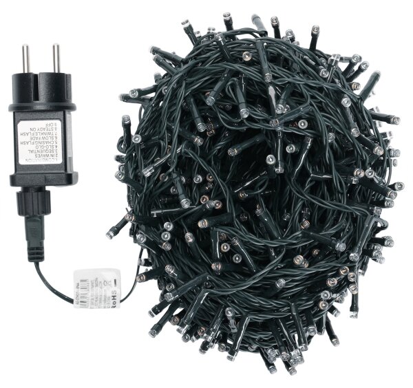 Aigostar - LED RGBY Catena di Natale per esterni 600xLED/6W/230V/8 funzioni 30m IP44