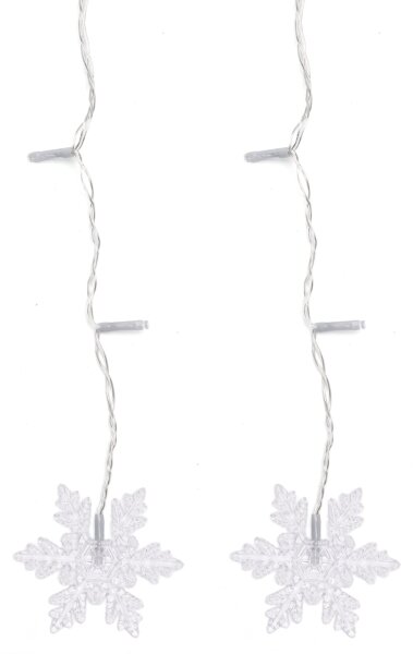 Aigostar - Catena luminosa natalizia LED per esterni 120 LED/6W/230V/8 funzioni 3x0,7m IP44 bianco caldo + telecomando