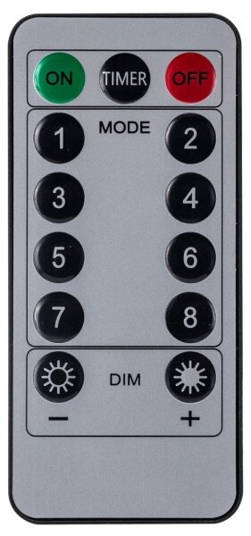 Aigostar - Catena luminosa natalizia LED per esterni 120 LED/6W/230V/8 funzioni 3x0,7m IP44 bianco caldo + telecomando