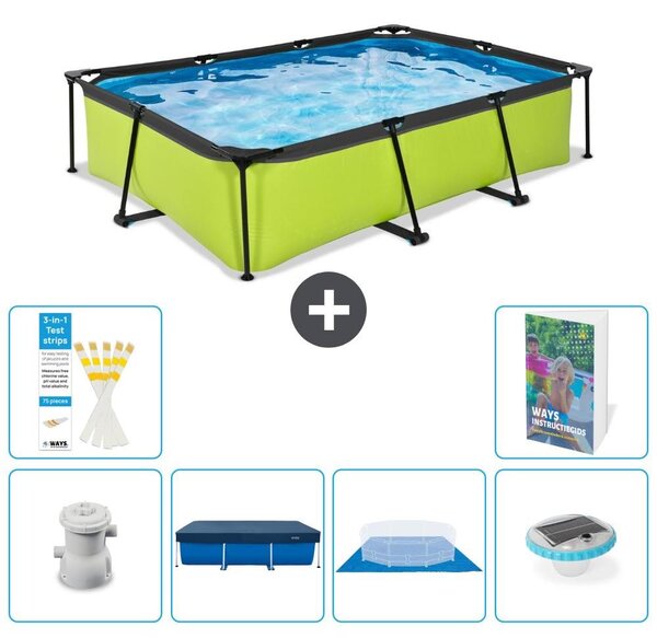 Piscina fuori terra rettangolare - 300x200x65 cm - 5 pezzi - Modello S248
