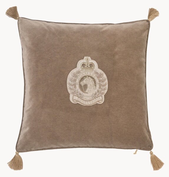 Cuscino in velluto Badge