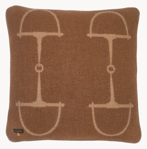 Cuscino reversibile in lana con motivo jacquard Classic