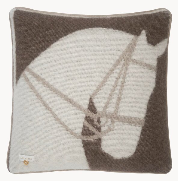 Cuscino in lana neozelandese fatto a mano Multi Horse