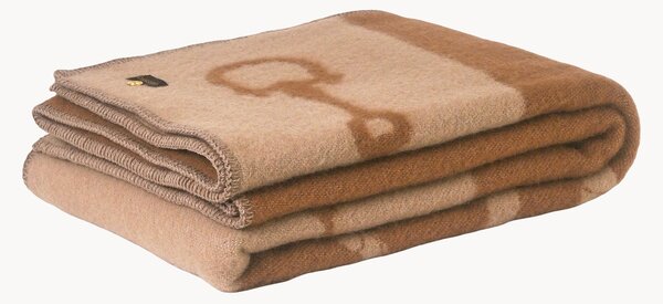 Coperta in lana con motivo jacquard Equestrian