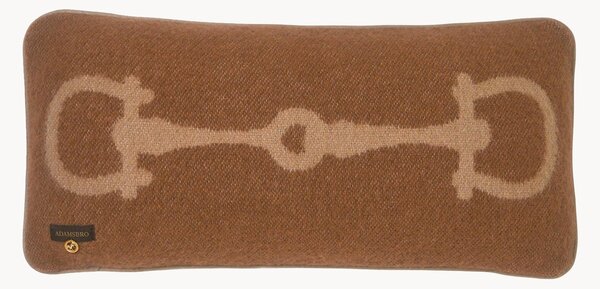 Cuscino reversibile in lana con motivo jacquard Retro