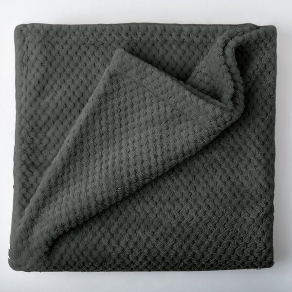Coperta in microfibra grigio scuro, 200 x 150 cm Henry - DecoKing