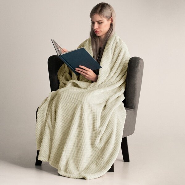 Coperta in microfibra color crema, 150 x 200 cm Henry - DecoKing