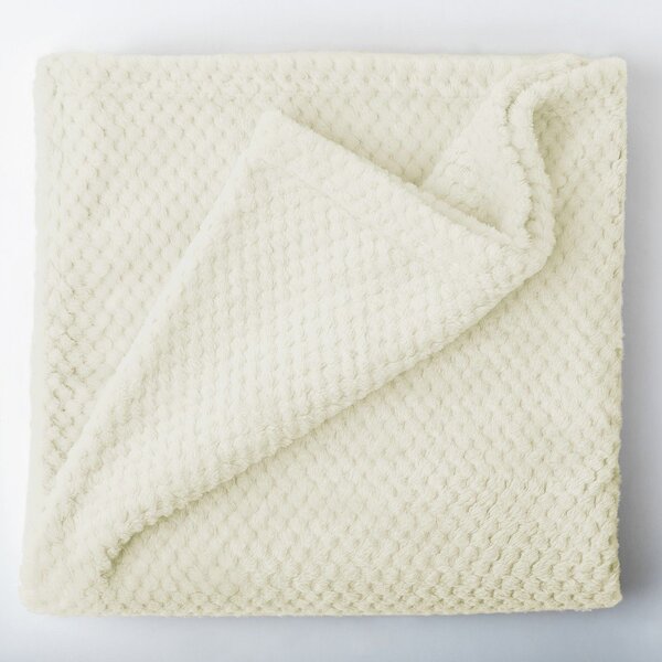 Coperta in microfibra color crema, 150 x 200 cm Henry - DecoKing
