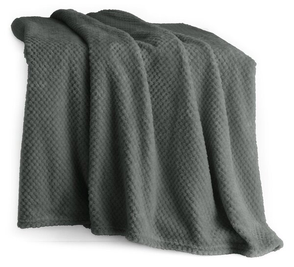 Coperta in microfibra grigio scuro, 200 x 150 cm Henry - DecoKing