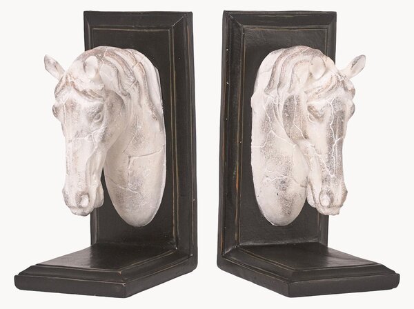 Set di 2 fermalibri Horse