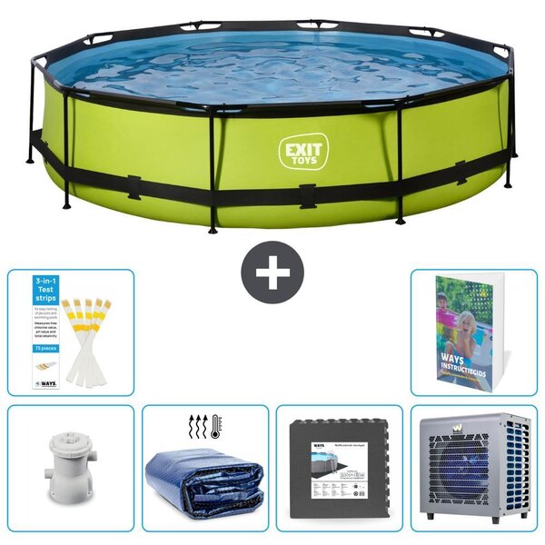 Piscina gonfiabile rettangolare - 360x76 cm - Set da 5 pezzi - Modello S190