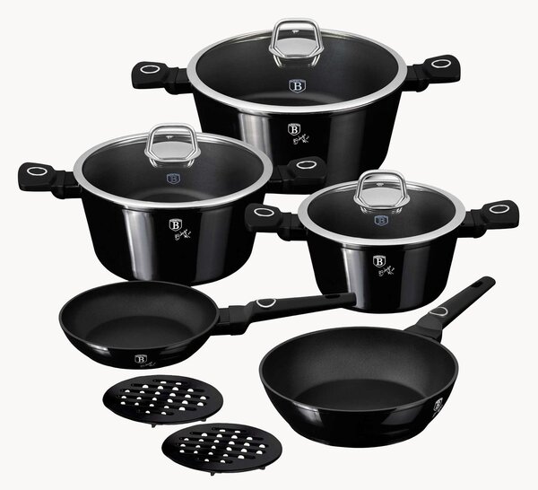 Batteria di pentole Black Vantage, 10 pz