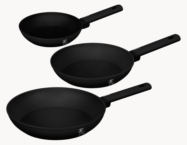 Set di 3 padelle Matte Black