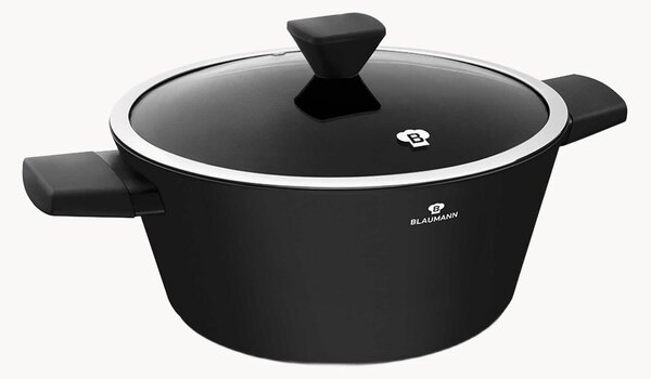 Casseruola con rivestimento antiaderente e coperchio Matte Black