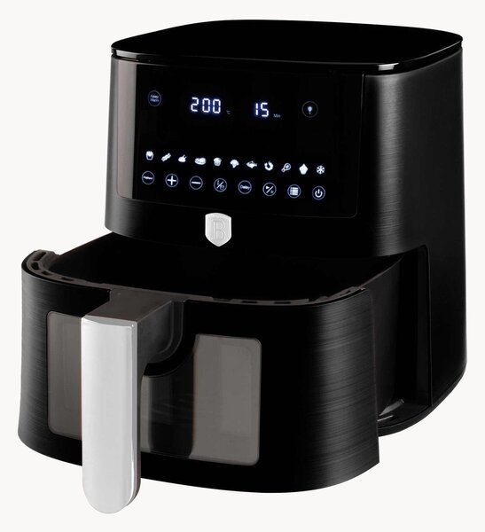 Friggitrice ad aria con finestra visibile Matte Black, 8 L