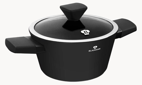 Casseruola con rivestimento antiaderente e coperchio Matte Black