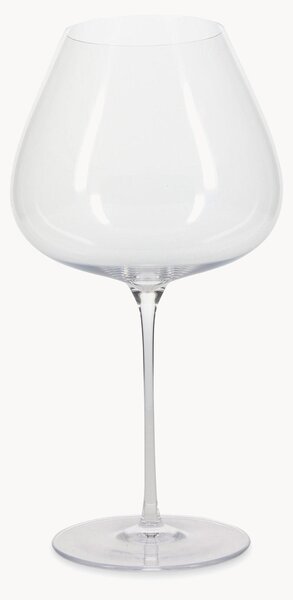 Set di 6 bicchieri da vino rosso in cristallo Lux