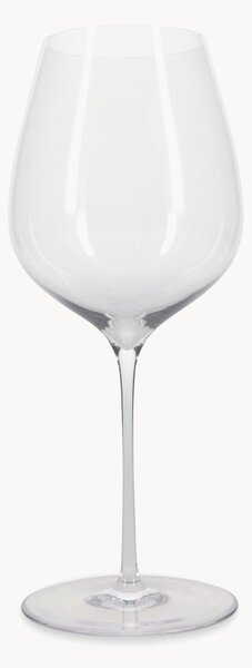 Set di 6 bicchieri da vino rosso in cristallo Lux