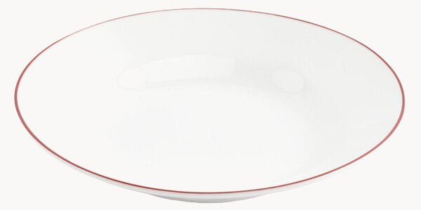 Set di 6 piatti fondi in porcellana Basic White
