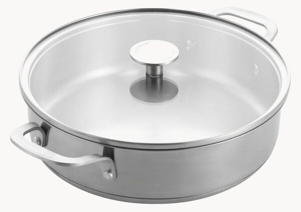 Padella profonda in acciaio inossidabile con coperchio KitchenAid