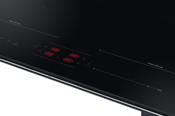 Samsung Piano Cottura Induzione 4 Fuochi Larghezza 60 cm Dual Flex Zone in Vetroceramica colore Nero - NZ64B5066FK/U1 Slim Fit 60cm
