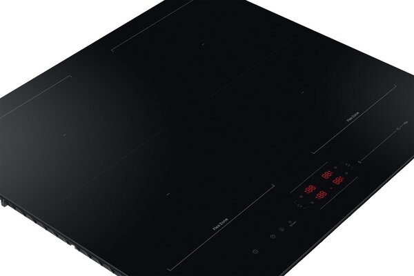 Samsung Piano Cottura Induzione 4 Fuochi Larghezza 60 cm Dual Flex Zone in Vetroceramica colore Nero - NZ64B5066FK/U1 Slim Fit 60cm
