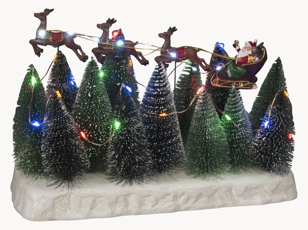 Decorazione natalizia a LED con funzione timer Christmas Sleigh