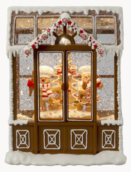 Decorazione natalizia a LED con funzione timer Gingerbread House